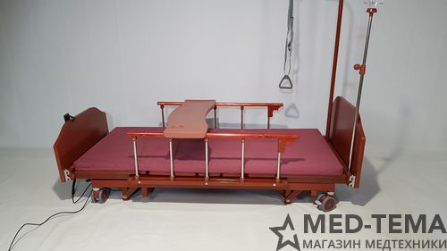 Медицинская кровать с регулировкой ВЫСОТЫ DB-6 (MM-061) в комплекте с матрасом
